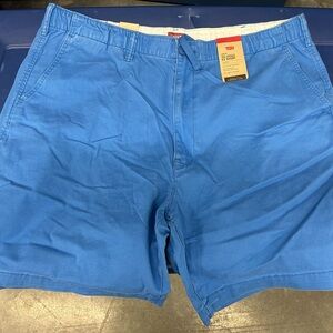Levi's Blue Flat Front Shorts Classic Style